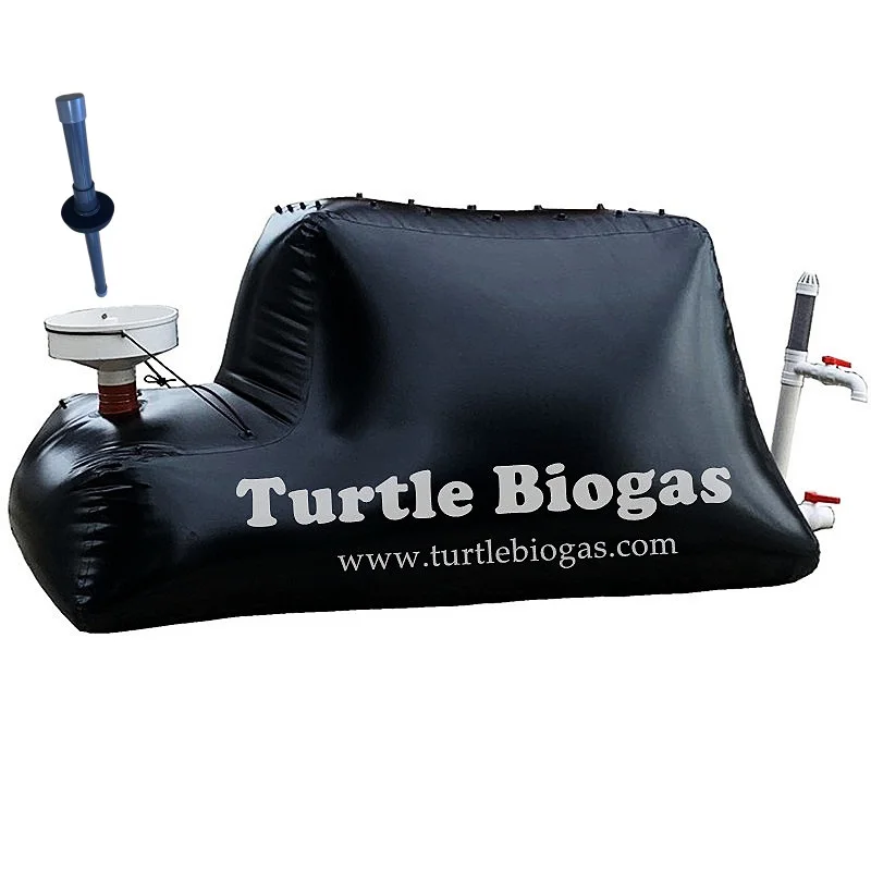 Turtle Biogas 3.0m3 portable small mini home biogas bio gas digester reactor biodigestor homebiogaz system balloon bag tank