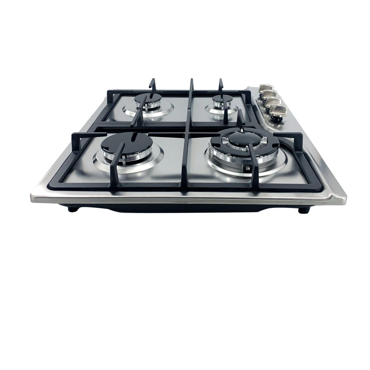 Built-in LPG/NG Kitchen Cookware 4 Burners Gas Cooktops Cooker Hot Sale 24" Stainless Steel AC Power Ignition Rv Gas Hobs