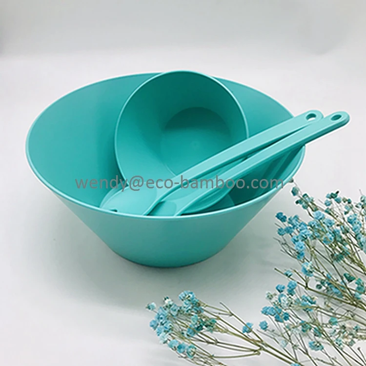 Wholesale dishwasher-safe Unbreakable RPET Bamboo Bowls Modern Design Food Party Salad Fruit Cereal Reusable Popcorn Bowl Free