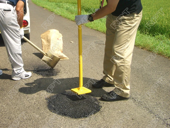 winter highway repair cracks cold asphalt