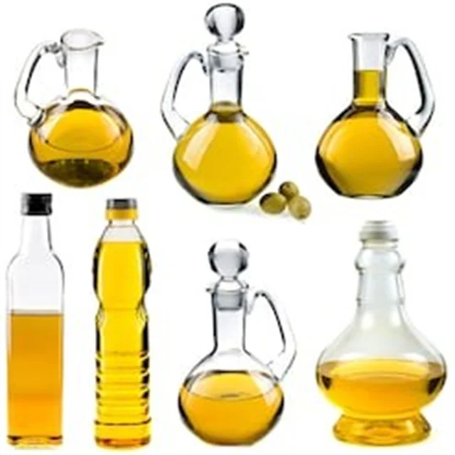 25cl 50cl 75cl Clear Glass Olive Oil Bottles With Handle Glass Bottles Universal Filler Pourer Olive Oil Aluminum Bottle Lid