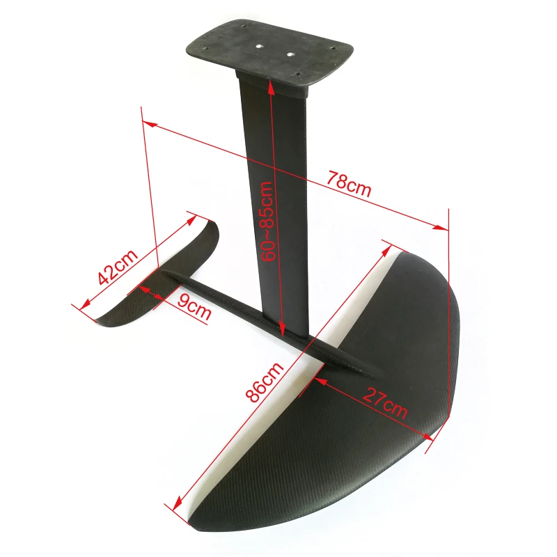 QS-X Custom Surfboard SUP Hydrofoil Good Quality Kitesurfing Hydrofoil Carbon Fiber Kiteboarding Hydrofoil