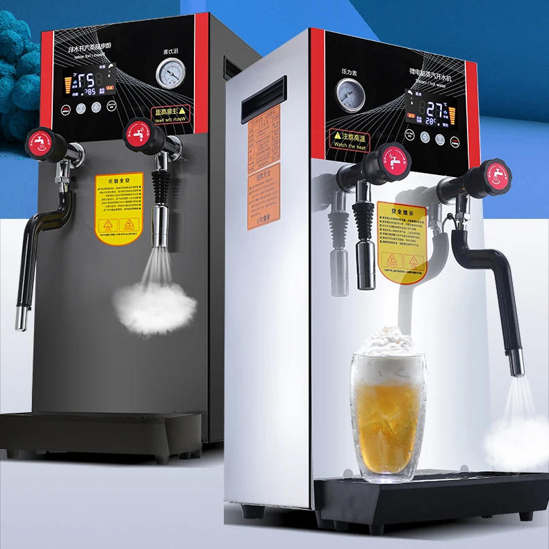 
12L Boiling water machine Milk coffee maker Teacrema machine water Steamer boiler Tea shop commercial equipment 