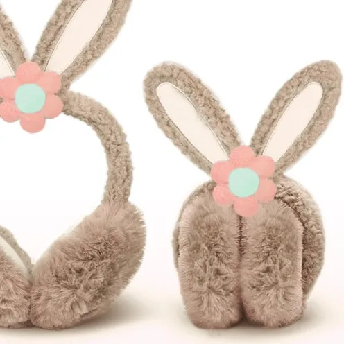 Дизайн с заячьими ушками из искусственного меха высокое качество зимних прогулок ушками; Крышка Складная шапка наушниками