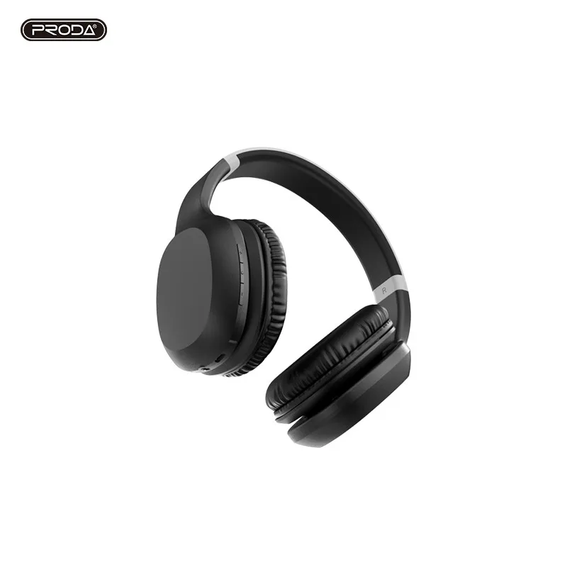 Proda Manmo Comfortable Wireless Headset Blue-tooth Headphone with Red and Blue Indicator Light Playback Time up to 15 Hours