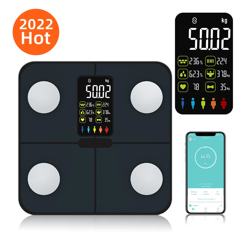 Smart Scale Big Screen Digital App Bathroom Personal Weight battery Human Personal Welland Health Keep Body Scale