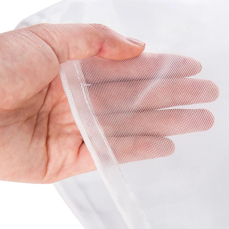 Wholesale New 2021Foldable Fine Mesh Net Washing Underwear Drawstring Polyester Laundry Bag