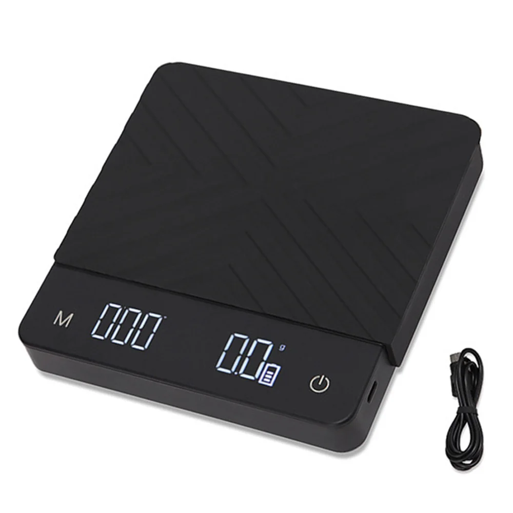 Kitchen Scale with Timer  Auto Tare Touch Sensor and Silicone Cover - 6.6 lbs/3 kg 0.1g digital coffee scales
