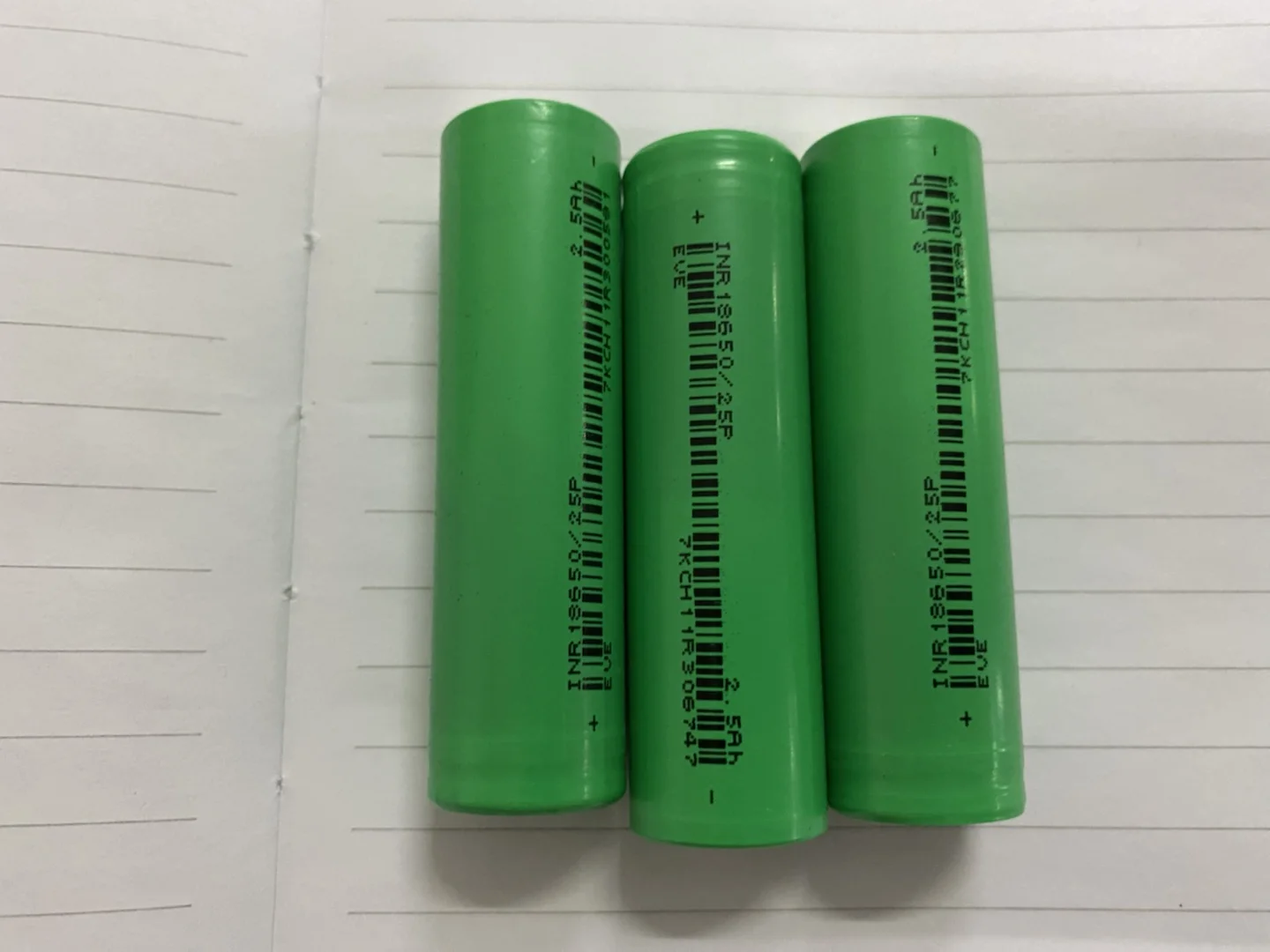 High Power In Stock 2500Mah Capacity Rechargeable Li-Ion Battery Lithium Ion Cell 18650