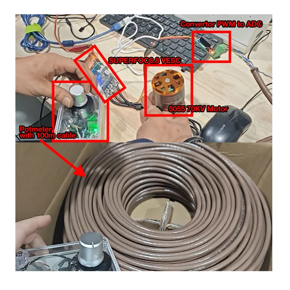 Maytech 5055 70 кВ бесщеточный двигатель DC ROV ESC и потенциометр для доски серфинга полуавтономная очистка корпуса подводный робот
