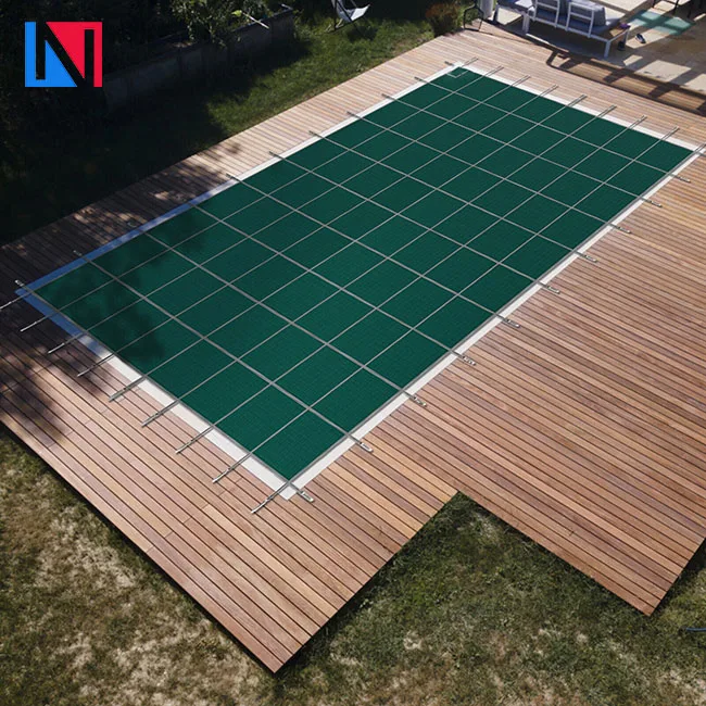 195g PP Mesh Material Inground Pool Safety Cover for Family Swimming Pools