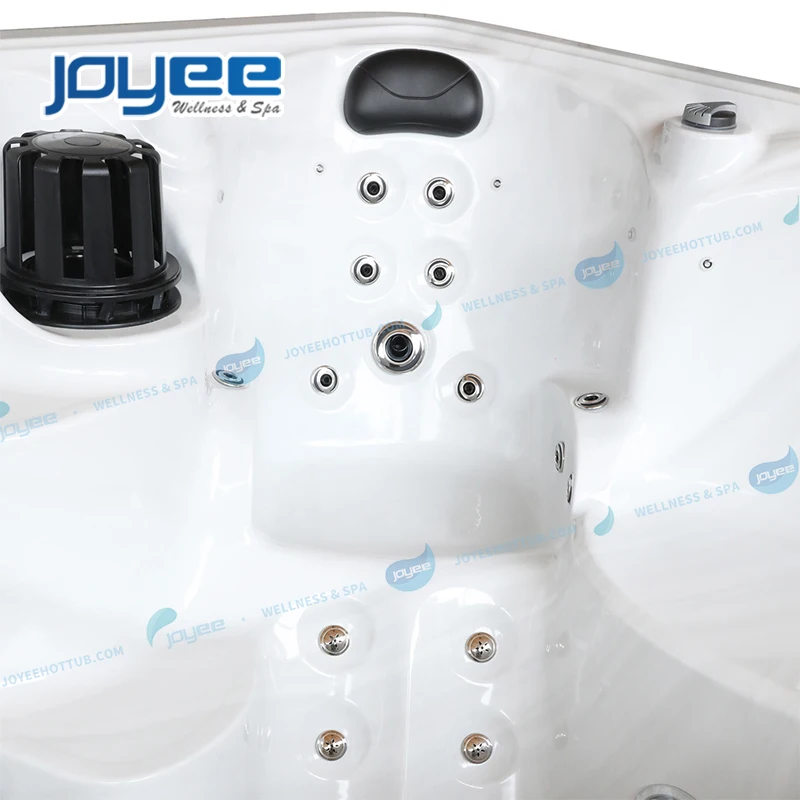 JOYEE 3 seats spa swim pool luxury control system high quality garden water massage balboa power pump outdoor hottub