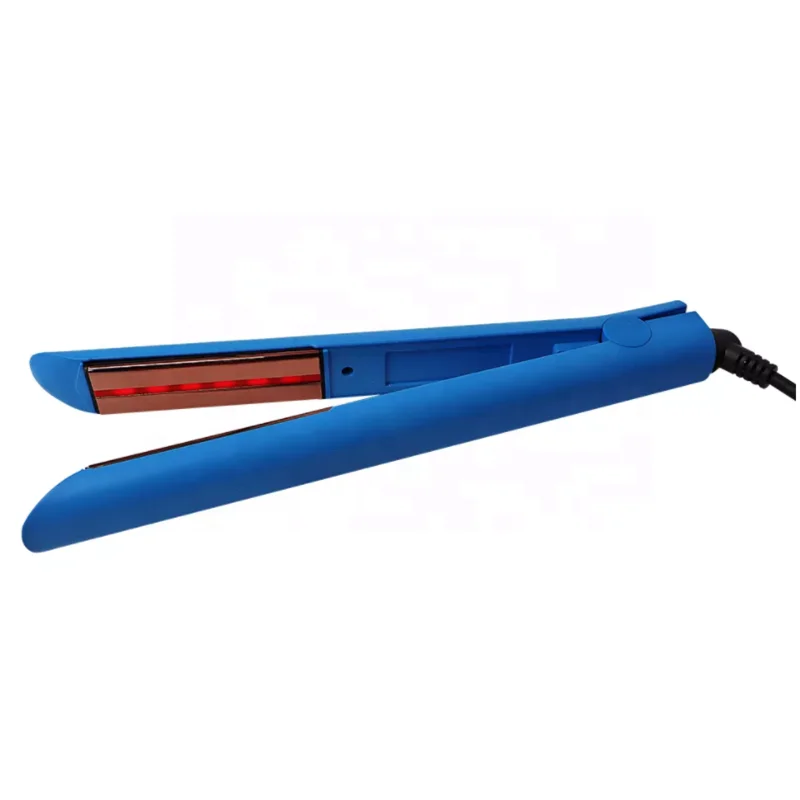 ISO Salon Beauty Ceramic Hair Straightener Ultrasonic Infrared Hair Care Cold Plate Thin Flat Iron