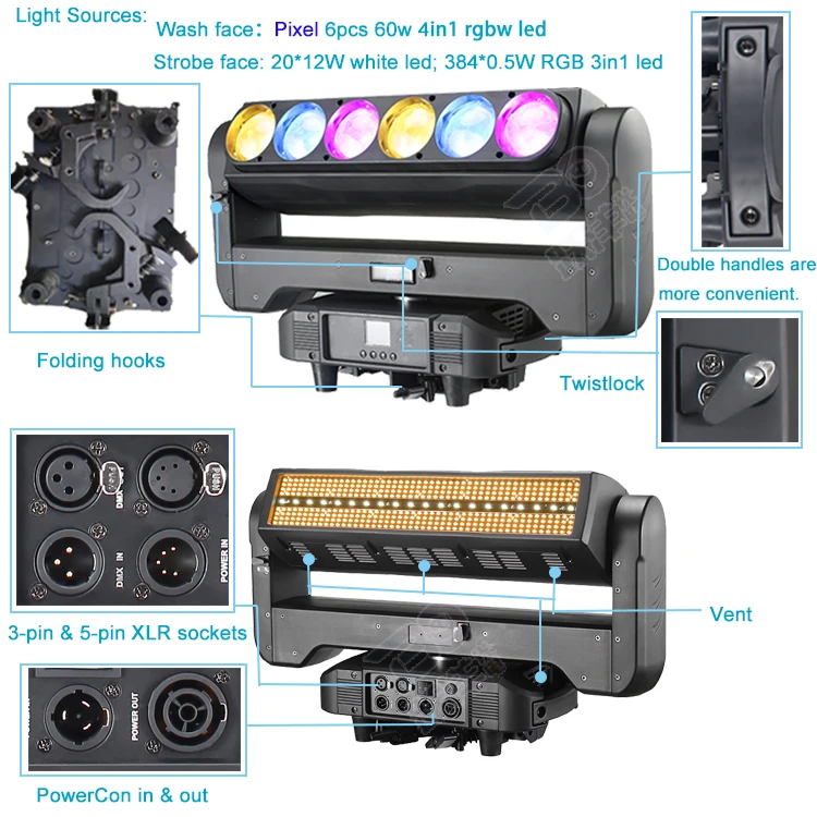 6x60 Вт RGBW 4 в 1 светодиодный зум для стирки 20x12 белый светодиод 384x0 5 RGB 3 Светодиодная подсветка сцены