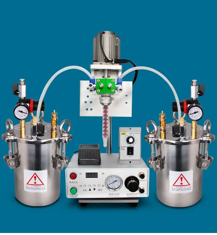 SMS-116 электрический распределительный смесительный клапан динамическая смесительная двойной цилиндр независимая доля Регулируемая AB Клей статический смеситель