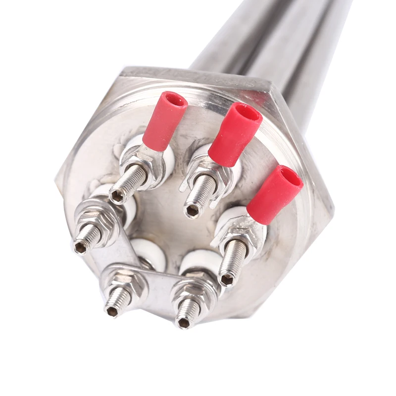 High Quality 4000W Electric Water Heater 110V SS304 Flanged Immersion Heater Flange Heating Tube Element