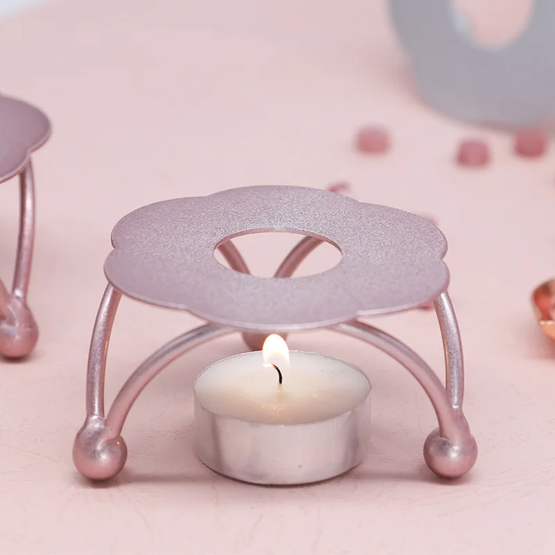Triangular Iron Flower Shaped Lacquer Wax Melting Furnace for DIY Manual Account Envelope Sealing Craft Supplies Wax Factories