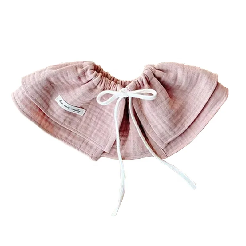 Amazon Hot Selling  Ins Style Baby Bibs 100% Organic Cotton Muslin Baby Bandana Bibs