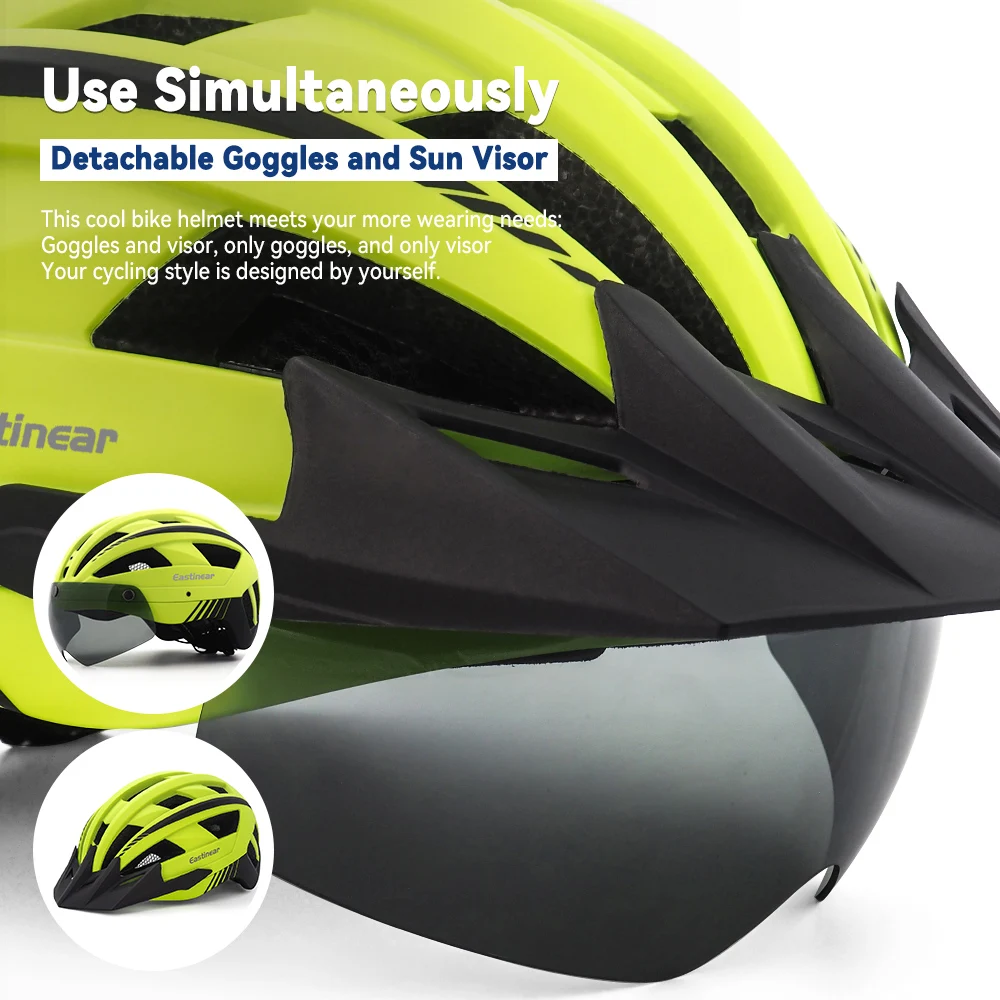  Eastinear OEM ODM biker helmet bike cascos para ciclismo scooter helm football offroad air soft visor with light