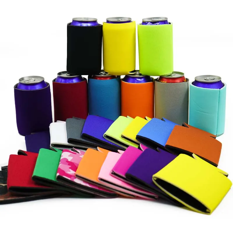 Custom Logo Collapsible Personalized Sublimation-Can-Cooler Stubby Holder 12 Oz Neoprene Beer Cooler Coozies For Cans