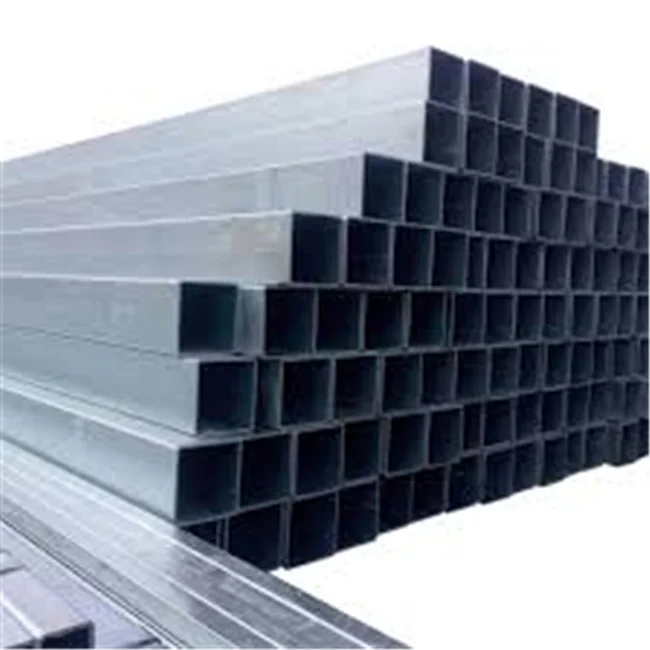 Q195 Low Carbon Steel Hot Dip Galvanized Coating Square Rectangular Tube MS Gi Hollow Section Steel Pipe