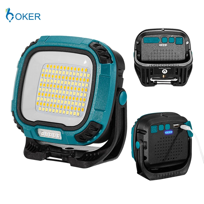 Portable Floodlight Magnet USB Rechargeable COB Led Lights Outdoor Camping Emergency Car Repairing Led Work Light