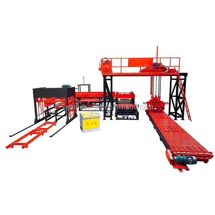 Auto block cuber system free reserved-holes for forklift for loading and unloading