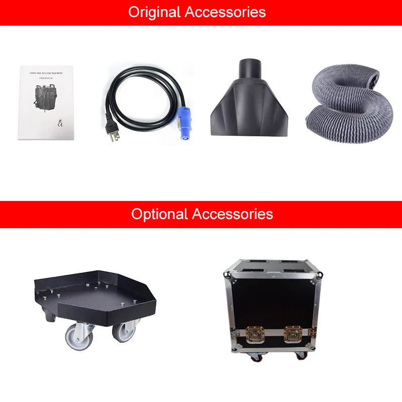 Wedding DJ Equipment Low Ground Fogger Water Heavy Smoke Machine 3500W Mini Dry Ice Fog Machine for Halloween Stage Party Events