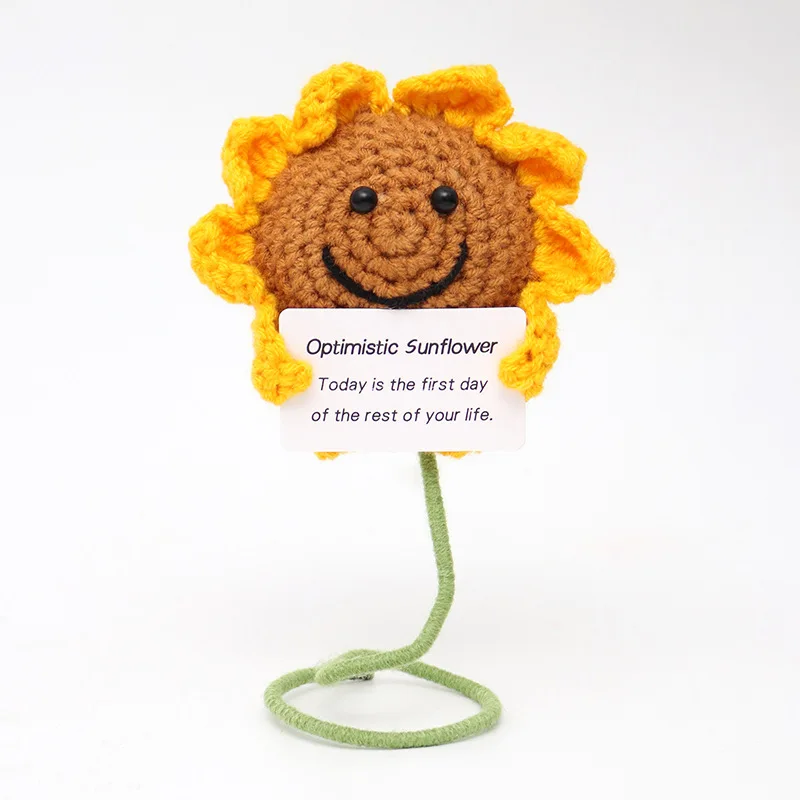 Handmade Emotional Support Pickled  Potato Cucumber Gift  Handwoven Christmas Knitting Crochet Positive Life Doll Ornament Gift
