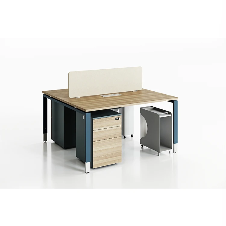 Lysun staff work table 4 person employee workstation office tables with cabinets
