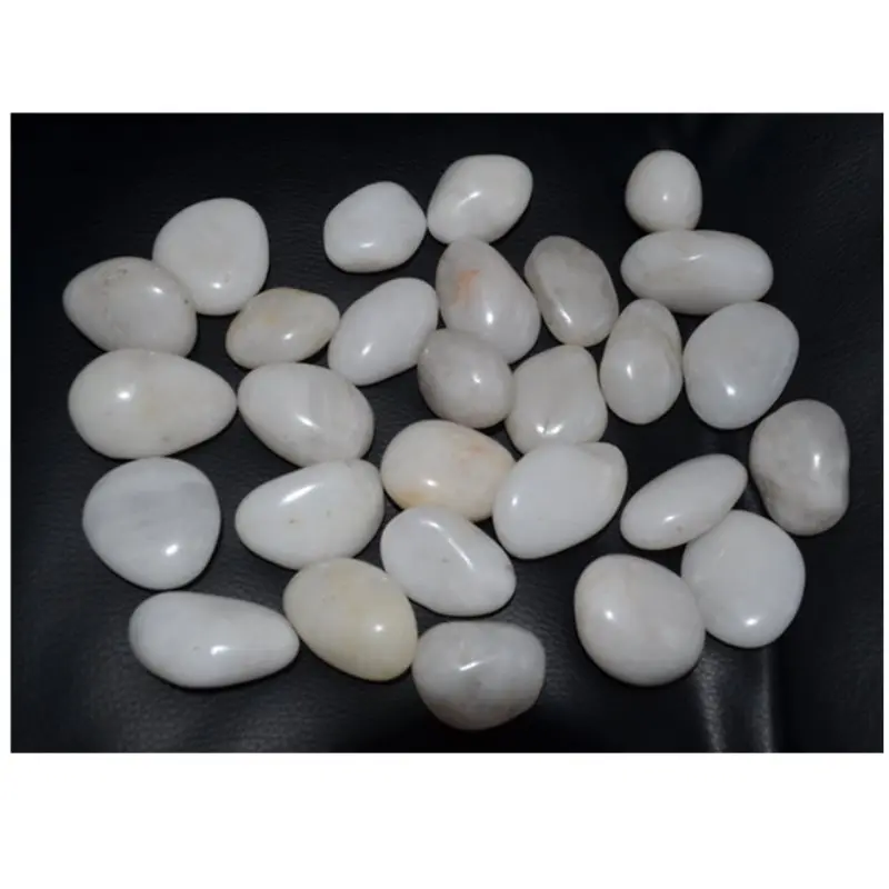 China high polished snow white pebbles stone 3-5 cm