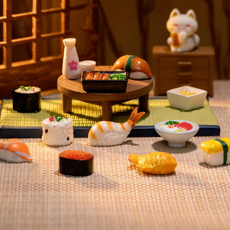Creative Simulation Japanese Food 3D Miniature Home Decoration DIY Car Small Ornaments