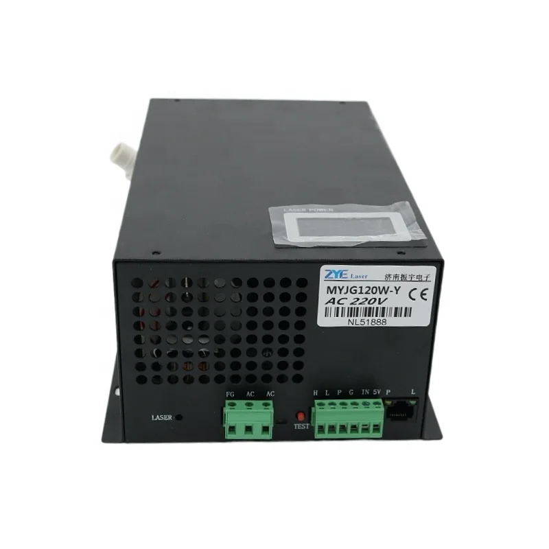 ZYE MYJG120W-Y 120w с ЖК-дисплеем Co2 лазерный источник электропитания для детей ростом 80-100 кВт лазерная трубка резки и гравировки джинсовой ткани