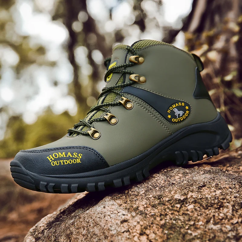 High Top Mountain Climbing Sneakers Hiking Shoes Men Outdoor Boots Waterproof Winter Hunting Boots For Men Trainers