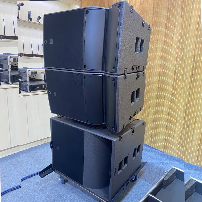 Super Bass Wide Frequency Pa Sound Music Stage 15  Inch Line Array Set Passive Professional Audio System For Wedding