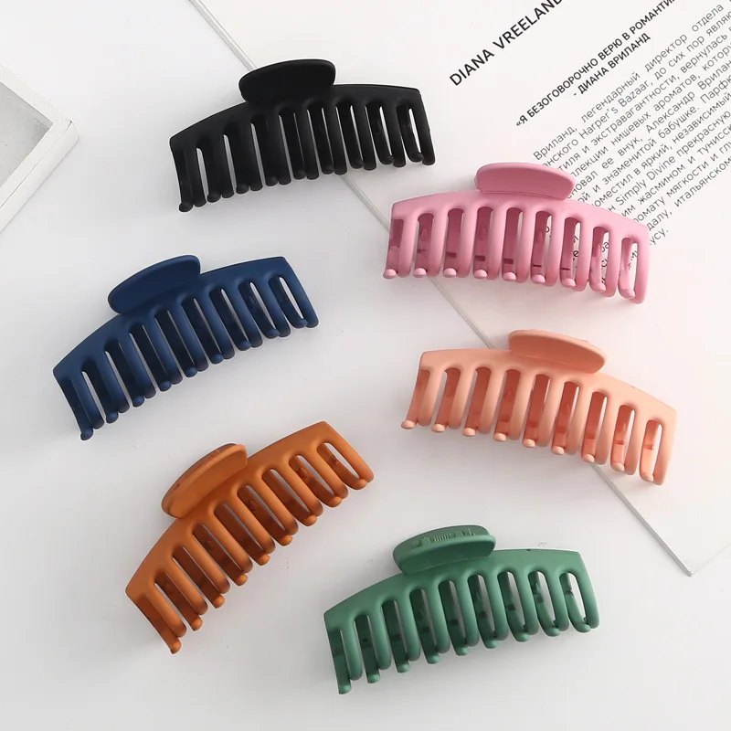 Многофункциональные аксессуары для волос, заколки-крабы, оптовая продажа, большие заколки-крабы с отверстиями для женщин