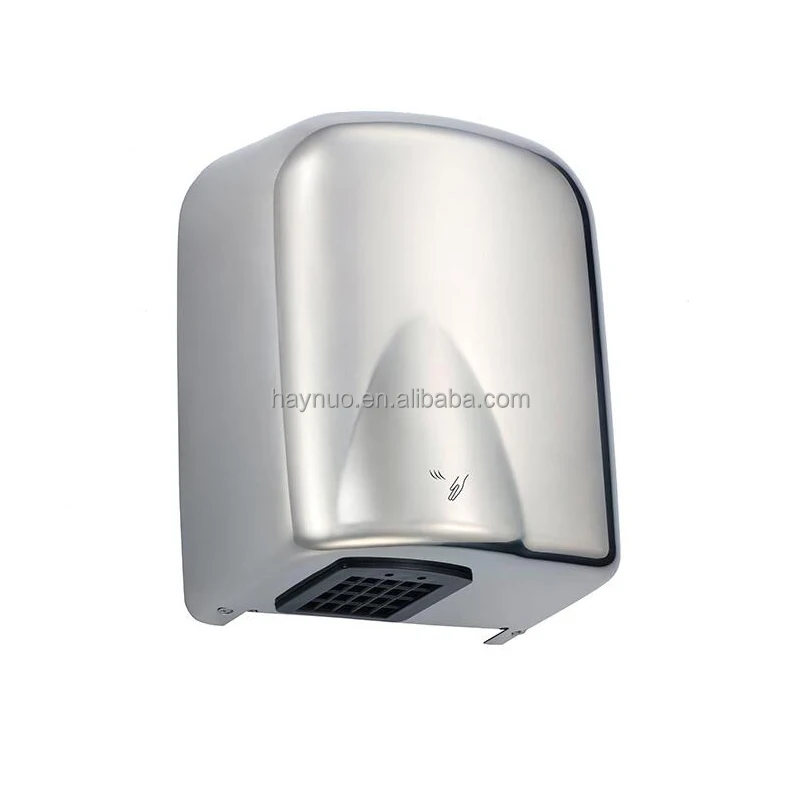 Легкая Чистка 2300 Вт горячая Распродажа стабильная Коммерческая нержавеющая сталь 304 настенная автоматическая сушилка для рук с теплым и холодным потоком воздуха