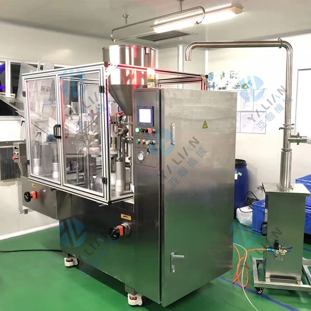 Fully Automatic Plastic Toothpaste Tube Soft Cosmetic Cream Paste Tube Filling Sealing Machine