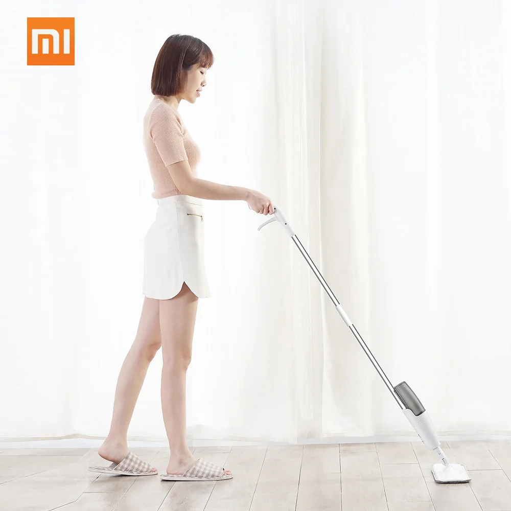 Оригинальная Швабра xiaomi deerma Mijia с струей воды плоская для подметания вращение на 360 градусов домашняя уборка вакуумная