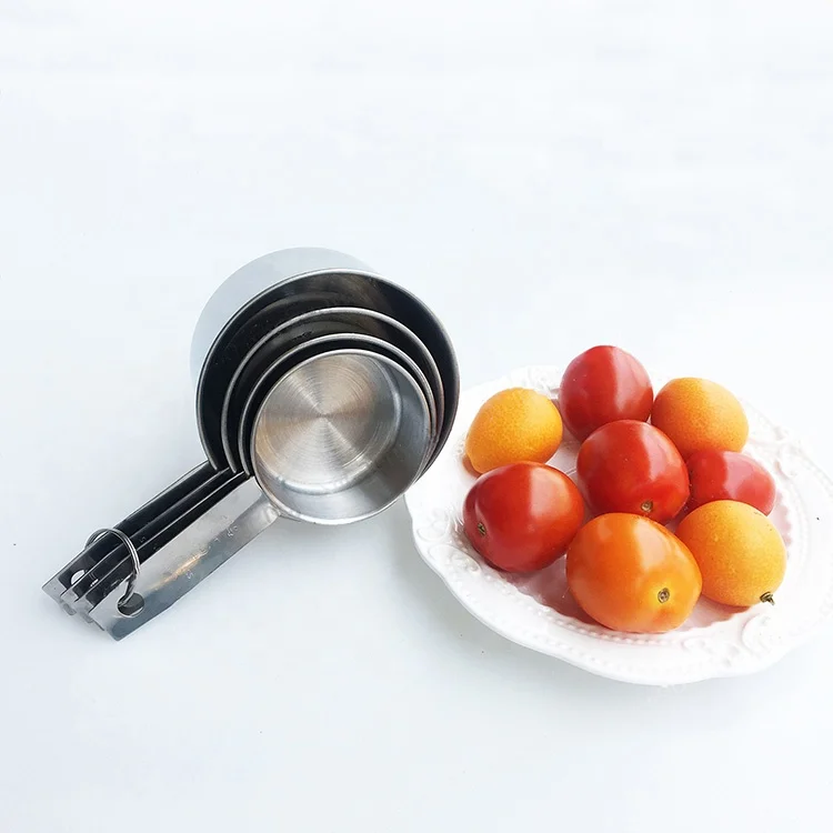 
Hot sale stainless steel measuring cups and measuring spoon set of 4 