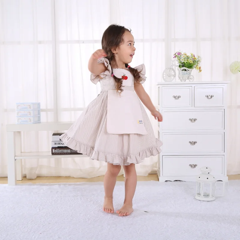 Jannybb vintage style kids dress 2 to 10 year old girls princess dress Quinceanera dresses for party