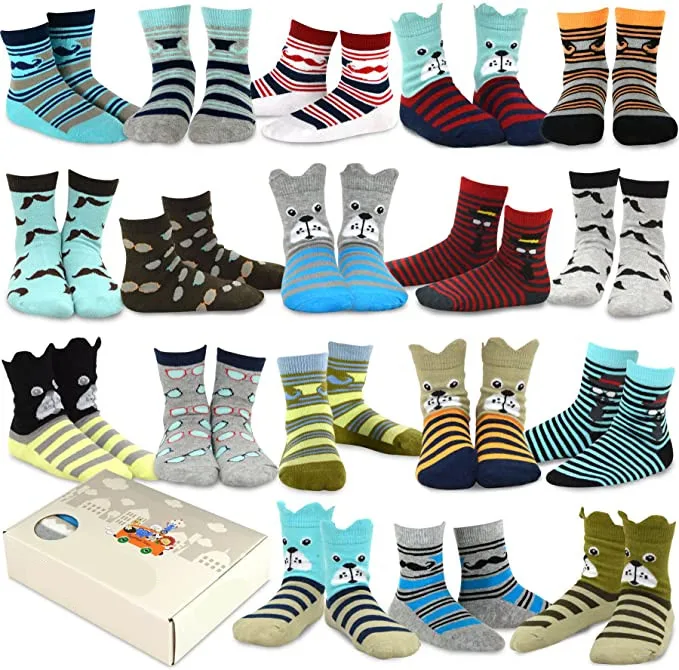 Popular colorful 100%cotton breathable  young boy tube socks