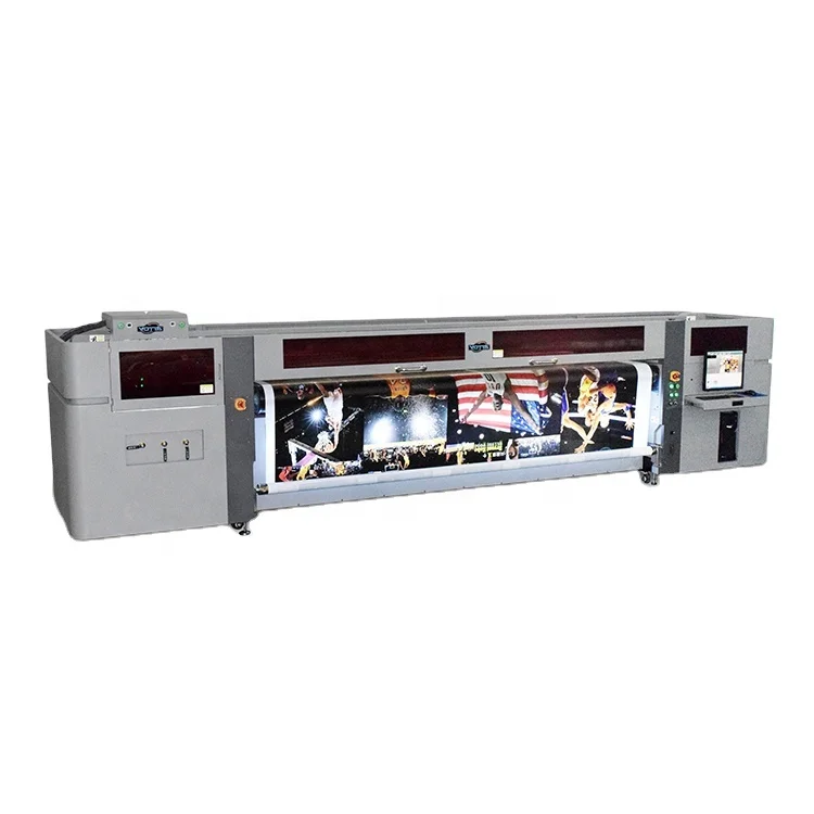 Latest industrial grade hybrid inkjet CMYK colorful printer compatible with Kyocera printhead for roll printer and flatble