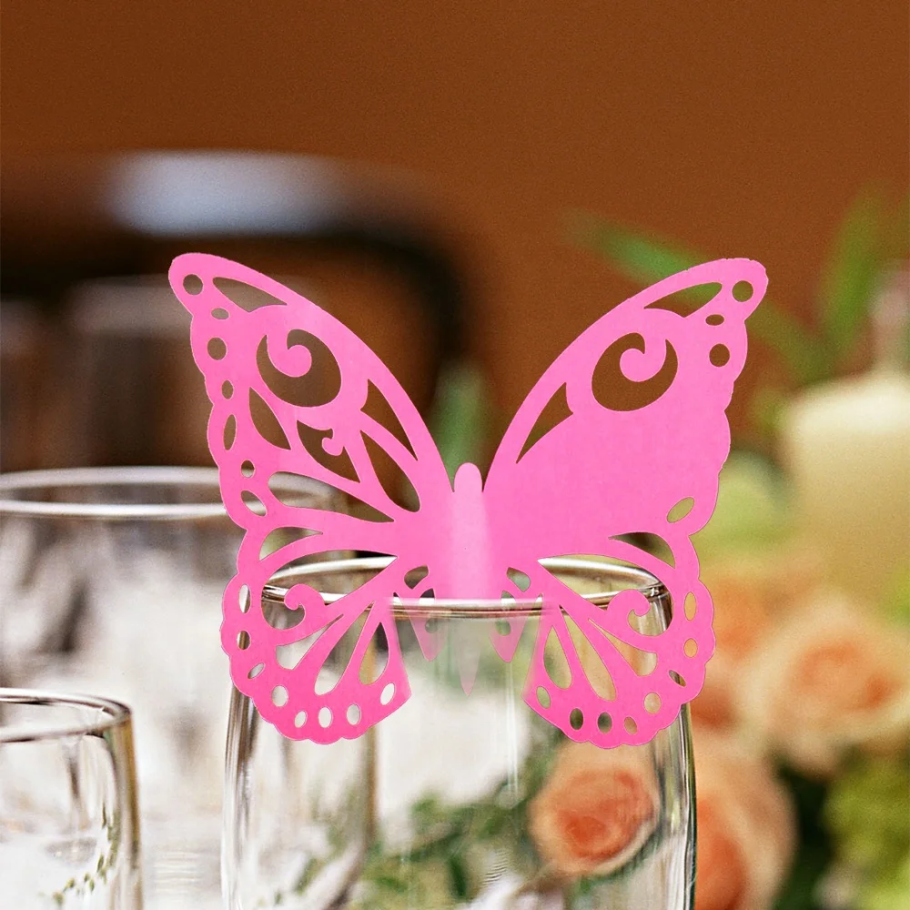 Лазерная резка свадебное украшение бумажный стол держатель карты