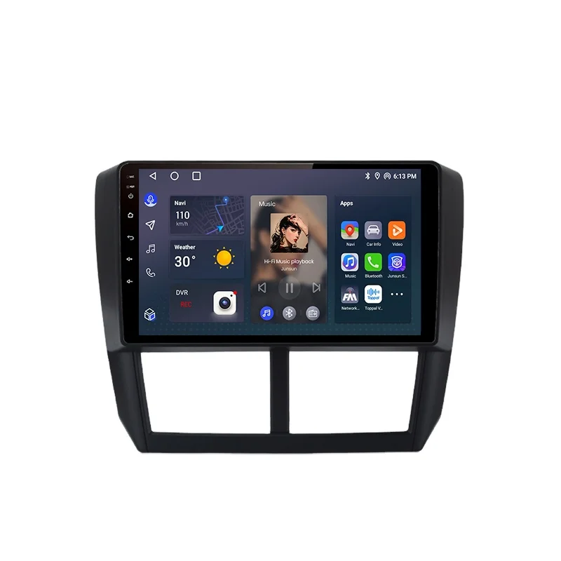 Junsun V1 RU Stock Wireless CarPlay for Subaru Forester 3 SH Impreza 2007-2013 Android Auto GPS Navigation Car Radio Multimedia