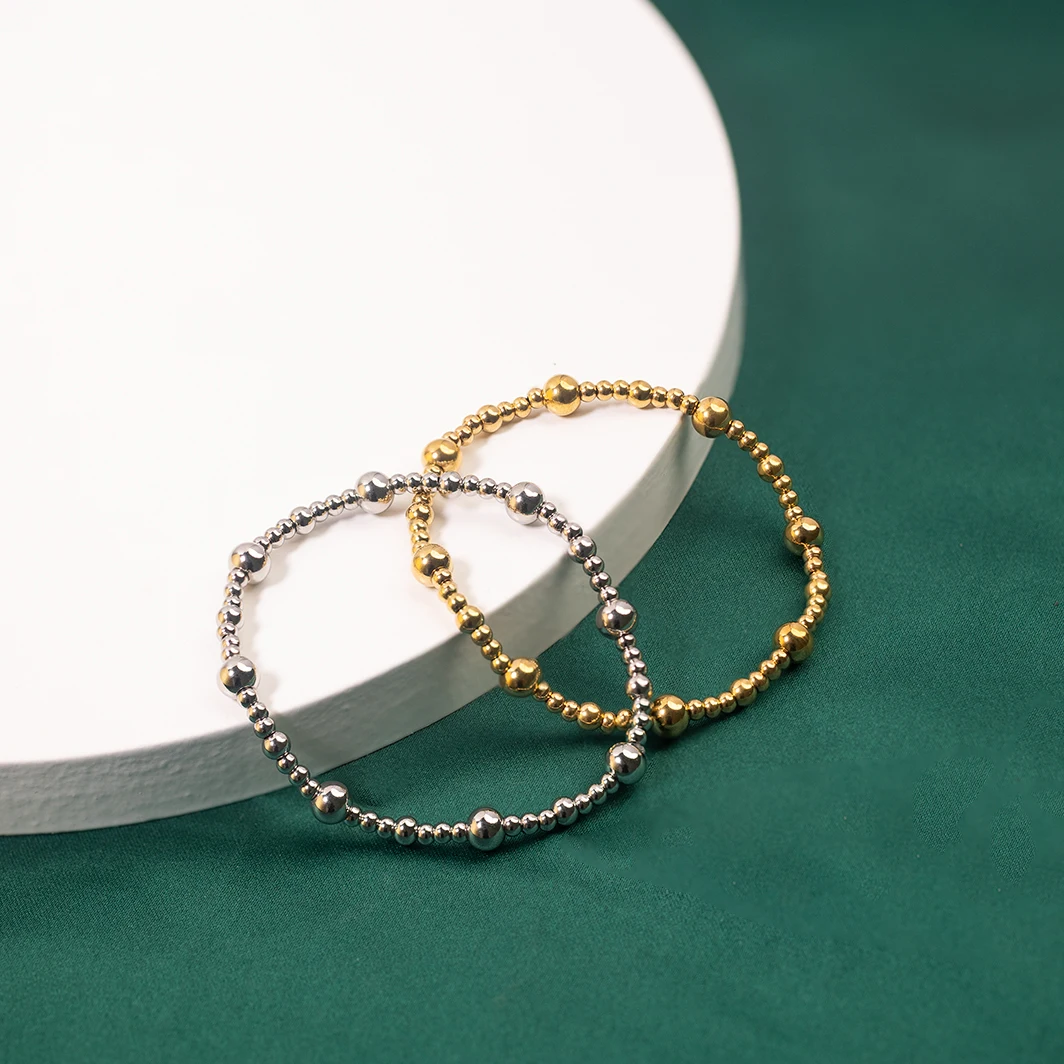 Powell Fashion Handmade Custom Bead Bracelet Jewelry Shell Pearl Bead Stretch Bracelets