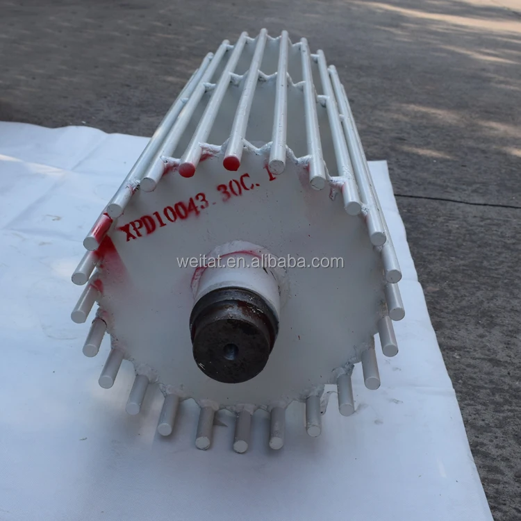 Head/tail reinforced drum of inclined belt conveyor changed direction to drum for engineering machinery equipment