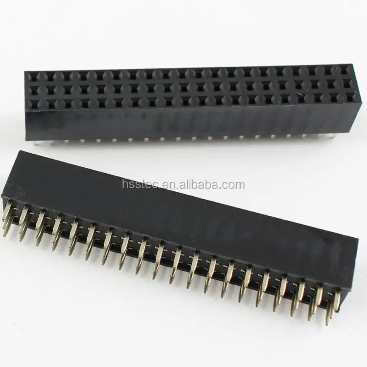 Шаг 2,54 мм 3x20 контактный 60 контактный гнездовой трехрядный прямой заголовок