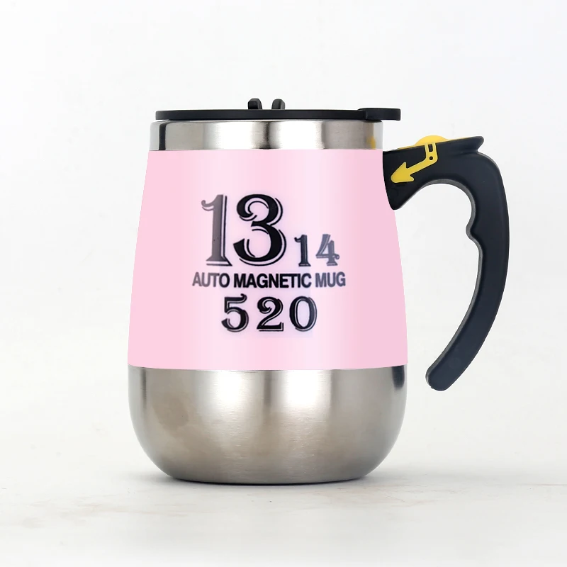 Stainless Steel Smart Automatic Magnetic rechargeable Mixing String Mugs Self Stirring Coffee Cup Mug