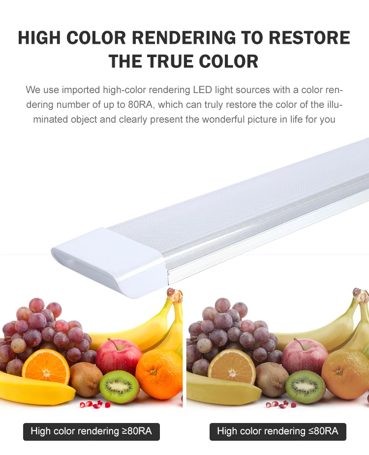 Professional Manufacturer High Quality 2ft 4ft 5ft 36w aluminum PC cover linear Lamp Led House Batten Fix Light